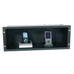 Middle Atlantic 4U Portable Media Player Shelf - Black Textured from Cases2Go
