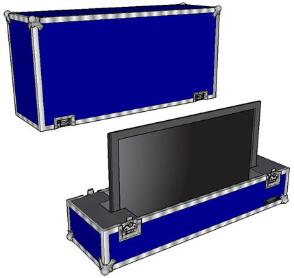 ANVIL ATA Case for 50" to 57" Plasma / LED / LCD Display - Custom Configured