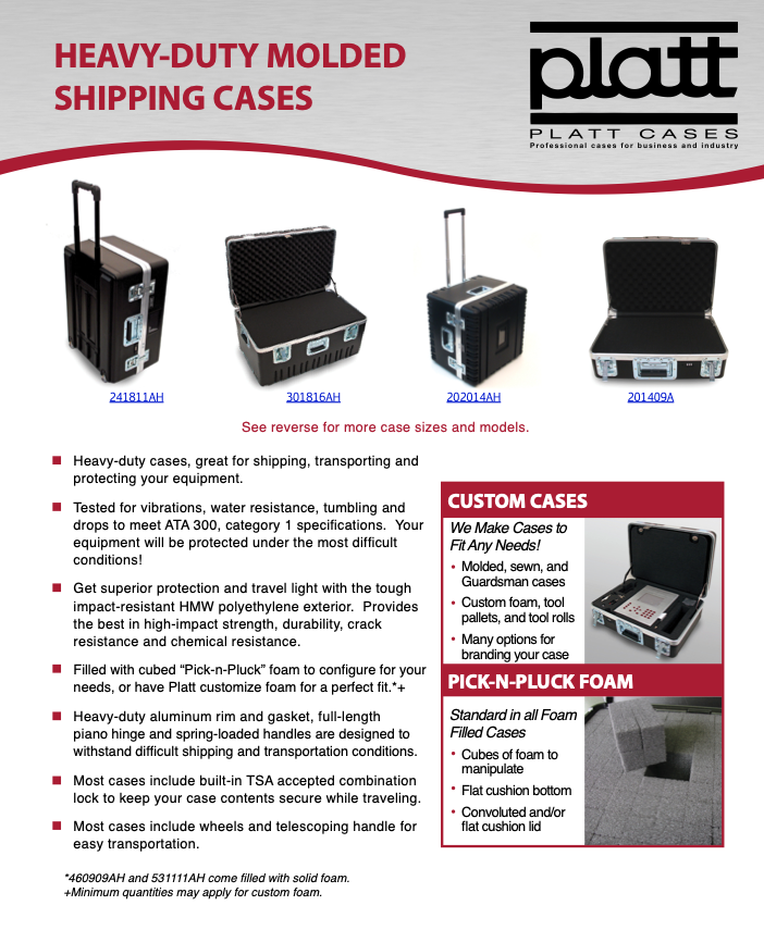 Transport case - 170 series - MALETAS TECNICAS BOXFORT, S.L. - plastic