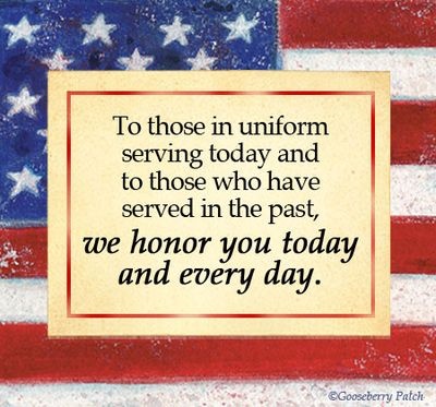 To all those who have served - past and present- thank you for