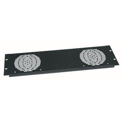 Middle Atlantic 3U Aluminum Fan Panel for (2) 4.5" Fans from Cases2Go